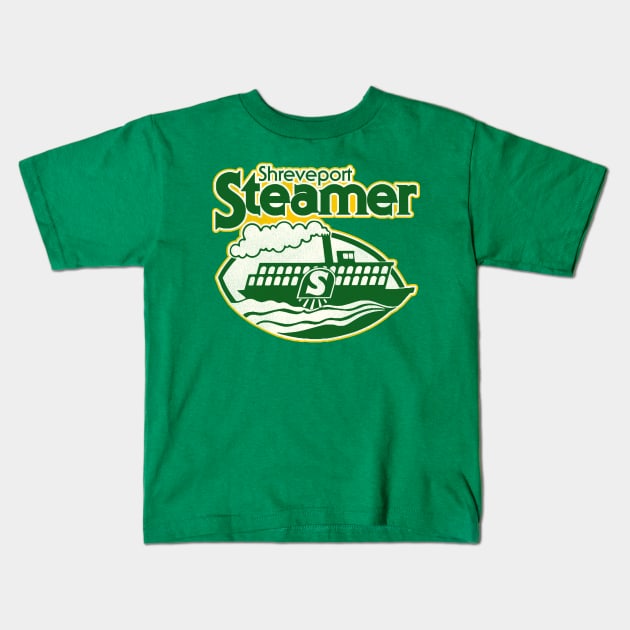 Defunct Shreveport Steamer Football Team Kids T-Shirt by Defunctland